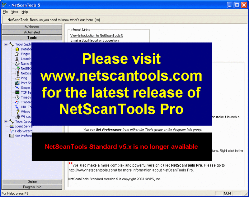 NetScanTools Screenshot